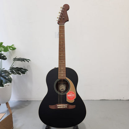 Fender FSR Sonoran 3/4 36inch Mini Steel Strings Acoustic Guitar w/Bag, Walnut FB , Black