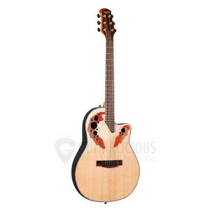 Sqoe CE44P 41 " Turtle Backed Grape Sound Hole Acoustic Guitar (SQOE / CE44P-41/ CE44P 41 )