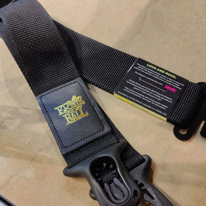 Ernie Ball PolyLock Bass Guitar Strap ( Black / EB4056 )