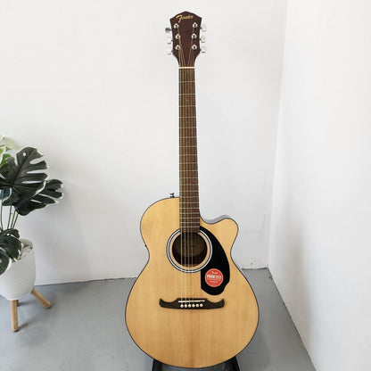 Fender FA-135CE Dreadnought Acoustic Guitar with Fender Active PIck Up, Walnut FB, Natural (FA135 / FA 135E/ FA135CE)