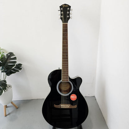 Fender FA-135CE Dreadnought Acoustic Guitar with Fender Active PIck Up, Walnut FB, Black (FA135 / FA 135E/ FA135CE)