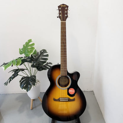 Fender FA-135CE Dreadnought Acoustic Guitar with Fender Active PIck Up, Walnut FB, Sunburst (FA135 / FA 135E/ FA135CE)