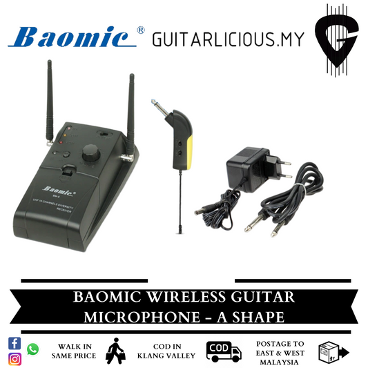 Baomic Wireless Guitar Microphone - A Shape (PA/BM-6A)