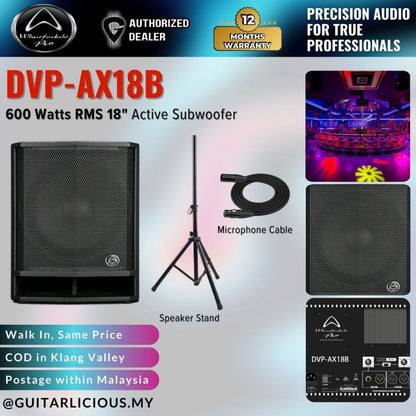 WHARFEDALE PRO DVP-AX18B Series 600 Watts RMS 18" Active Subwoofer Speaker ( DVP AX18B / DVPAX18B )