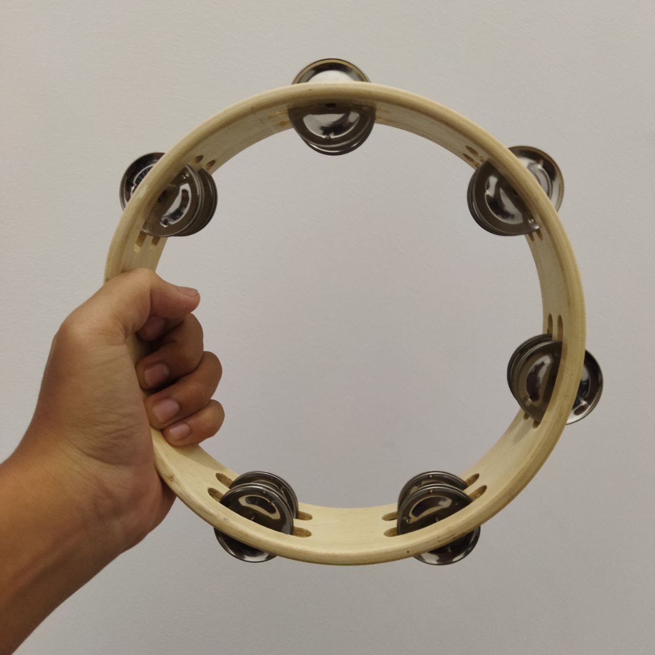 Alnicov Radiant Tamboerijn Handbel 8 Dubbele Rij Jingles Reflecterende Drum Head Percussie Instrument Alnicov Radiant Tamboerijn Handbel 8 Dubbele Rij Jingles Reflecterende Drum Head Percussie Instrument