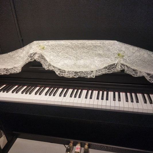 Piano Cover Top for 88 Keys Upright Piano (Lace Material) - PA35