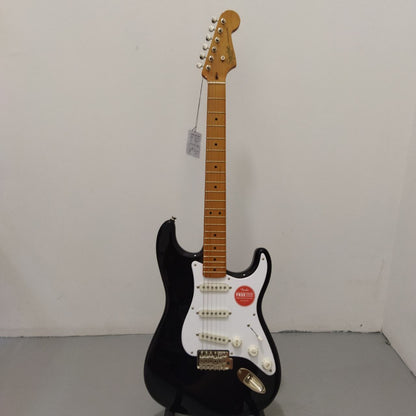 FENDER Squier Classic Vibe 50s Stratocaster (SSS) Electric Guitar wIth Tremolo, Maple FB, BLACK