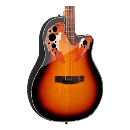 Sqoe CE44P 41 " Turtle Backed Grape Sound Hole Acoustic Guitar (SQOE / CE44P-41/ CE44P 41 )