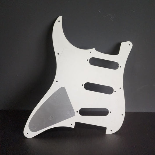 SSS Single Coil Pick Up Configuration WHITE Guard Plate for Stratocaster Electric Guitar ( HB-20 / HB20 )