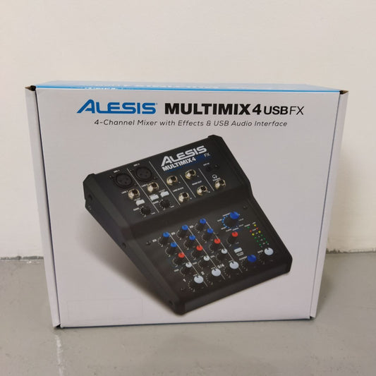 Alesis MultiMix 4 USB FX Four-channel Mixer with Effects and USB Audio ( Multi-Mix-4 / MultiMix-4 )