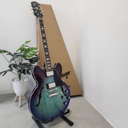 Epiphone ES-335 Pro Semi-Hollowbody with Humbucker (HH) Electric Guitar - Figured Blueberry Burst (ES335 / ES 335 )