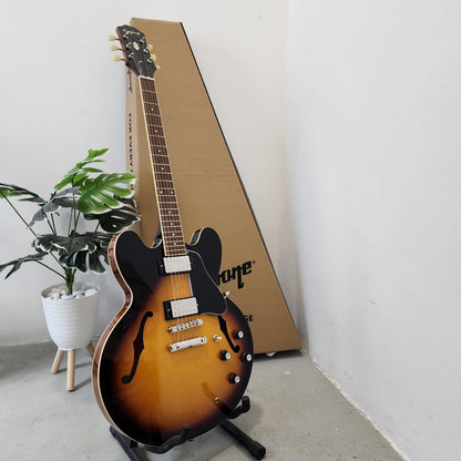 Epiphone ES-335 Pro Semi-Hollowbody with Double Humbucker (HH) Electric Guitar - Vintage Sunburst (ES335 / ES 335 )