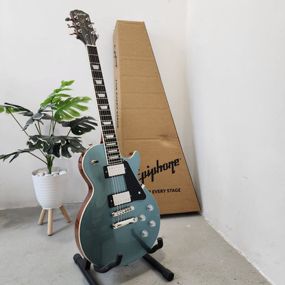 Epiphone Les Paul Modern Double Closed Humbucker Electric Guitar - Faded Pelham Blue (EILM-FPE-NH1)