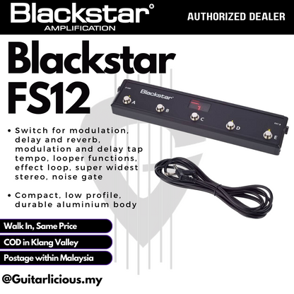 Blackstar FS-12 5-way Footswitch for ID:Core 100 and 150 ( FS12 / FS 12 )