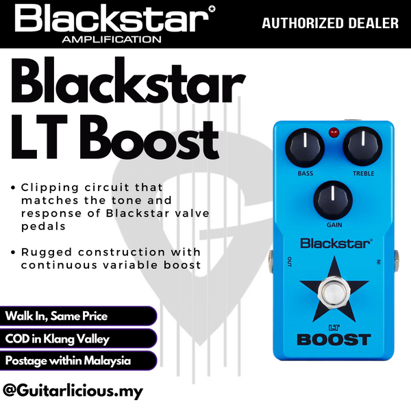 Blackstar LT Boost – Compact Guitar Effect Pedal ( LT Pedal / LT-BOOST / LTBOOST )-(Website Clearance)