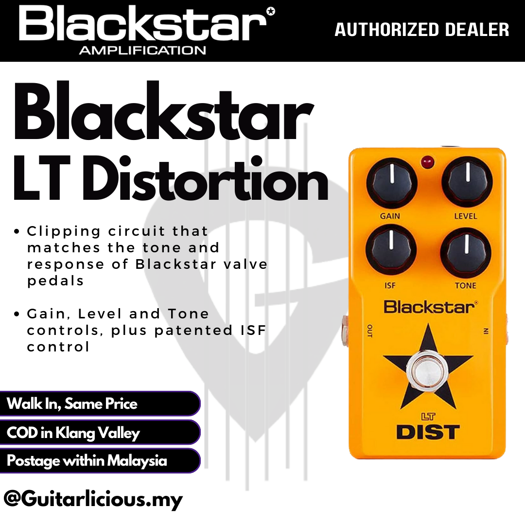 Blackstar LT Distortion – Guitar Effect Pedal (LT Pedal) – GUITARLICIOUS