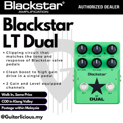 Blackstar LT Dual – Guitar Effect Pedal ( LT Pedal / LT-DUAL / LTDUAL )