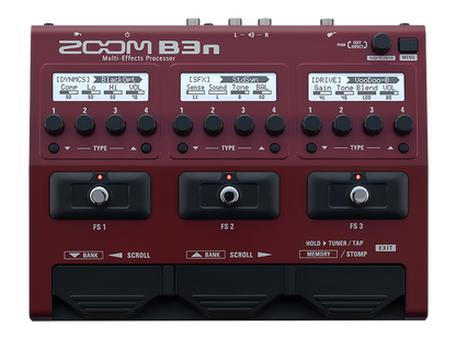 Zoom B3n Bass Guitar Multi Effects Pedal Processor Stompbox ( B-3n / B3N )