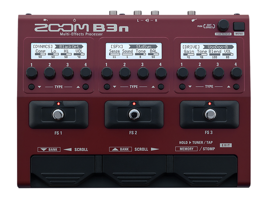 Zoom B3n Bass Guitar Multi Effects Pedal Processor Stompbox ( B-3n / B3N )