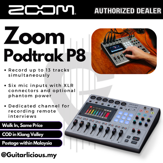 ZOOM Podtrak P8 8-channel Podcasting Mixer ( P8 / P-8 / P 8 )