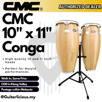 CMC Conga Drum 10 inch x 11 inch with Conga Stand (Made in Thailand)