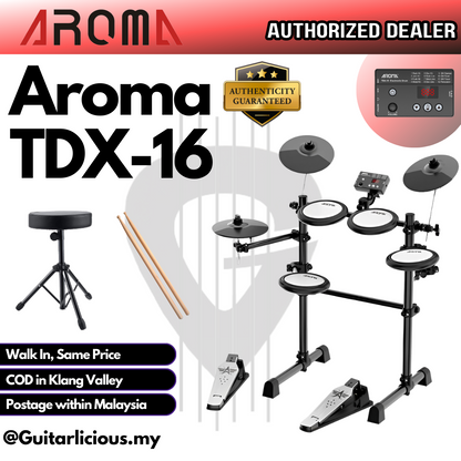 AROMA TDX16 Digital Drum Set with Mesh Finish Drum Pad (TDX 16 / TDX-16 )