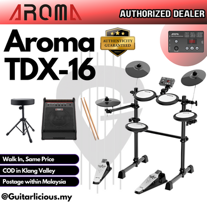 AROMA TDX16 Digital Drum Set with Mesh Finish Drum Pad (TDX 16 / TDX-16 )