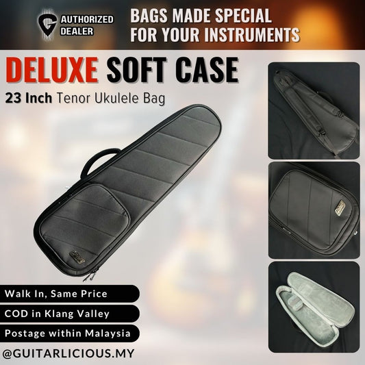 Deluxe Fabric Soft Case for 23" Ukulele Bag (B-2316) with 20mm thick padding ( B-2316-BK 23" / B2316 )