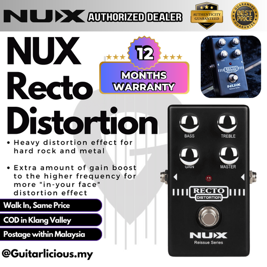 NUX Reissue Series Recto Distortion Pedal