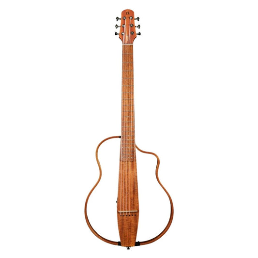 Natasha NBSG Steel String Silent Smart Guitar (with apps Control, and Free Wireless Transmitter & Receiver) - Mahogany