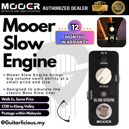 Mooer MSG1 Slow Engine Slow Motion Micro Series Guitar Pedal Effect ( MSG-1 / MSG 1 )