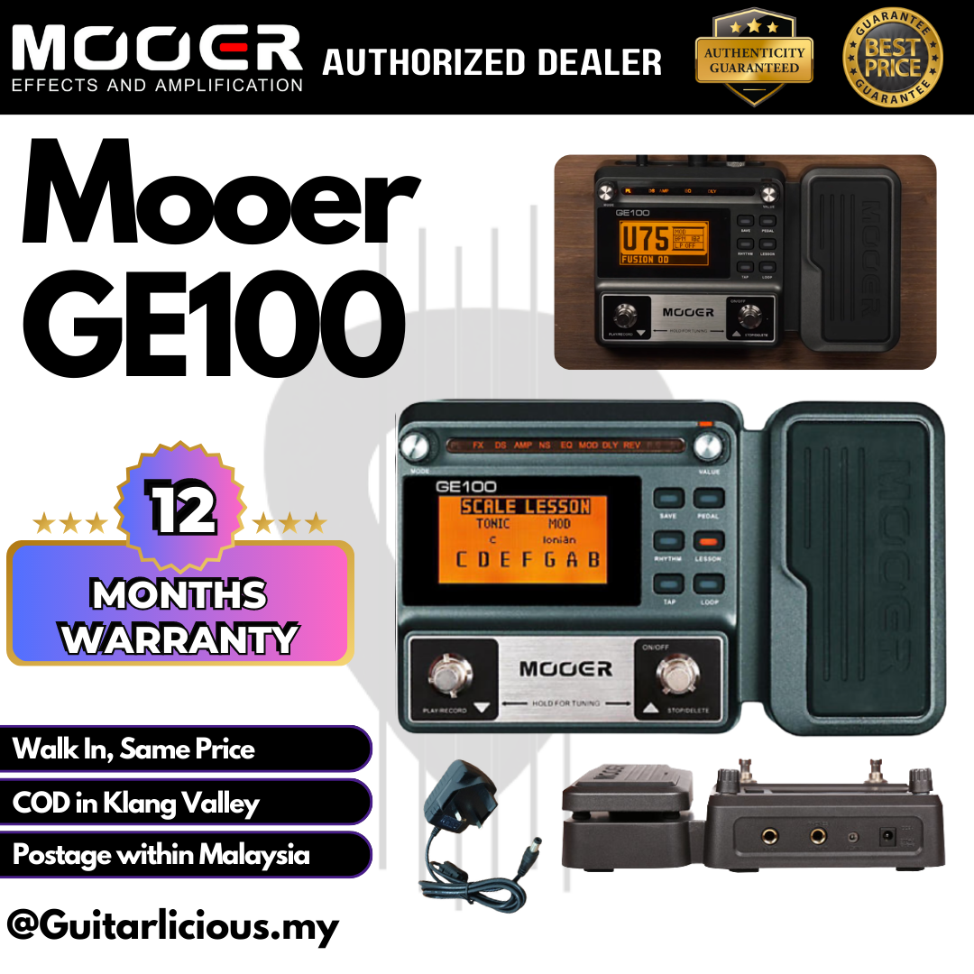 Mooer GE100 Multi-Effects Guitar Pedal (GE 100 / GE-100