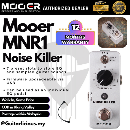 Mooer MNR1 Noise Killer Noise Reducer Guitar Pedal Effect ( MNR-1 / MNR 1 )