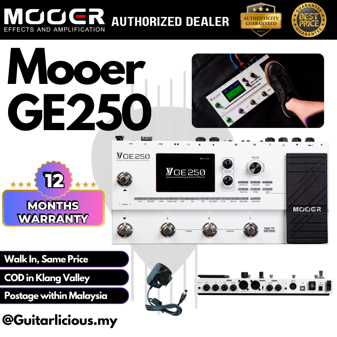 Mooer GE250 Multi-Effects Guitar Pedal (GE 250 / GE-250) – GUITARLICIOUS