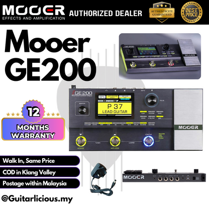 Mooer GE200 Multi-Effects Guitar Pedal (GE 200 / GE-200)