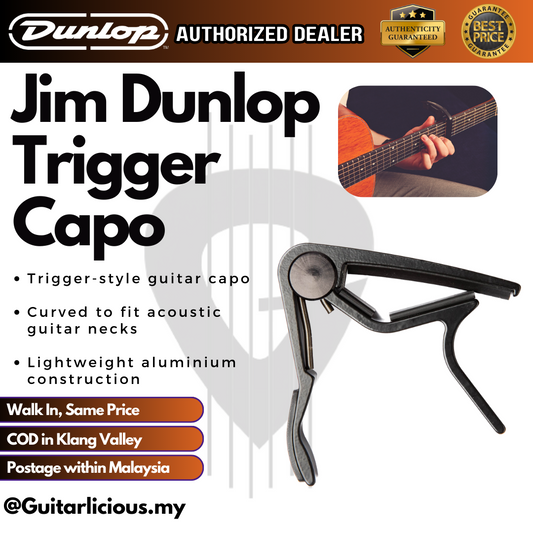 Jim Dunlop 83 Acoustic Trigger, Curved Guitar Capo ( 83CB / 83CG / 83CN / 83CS)