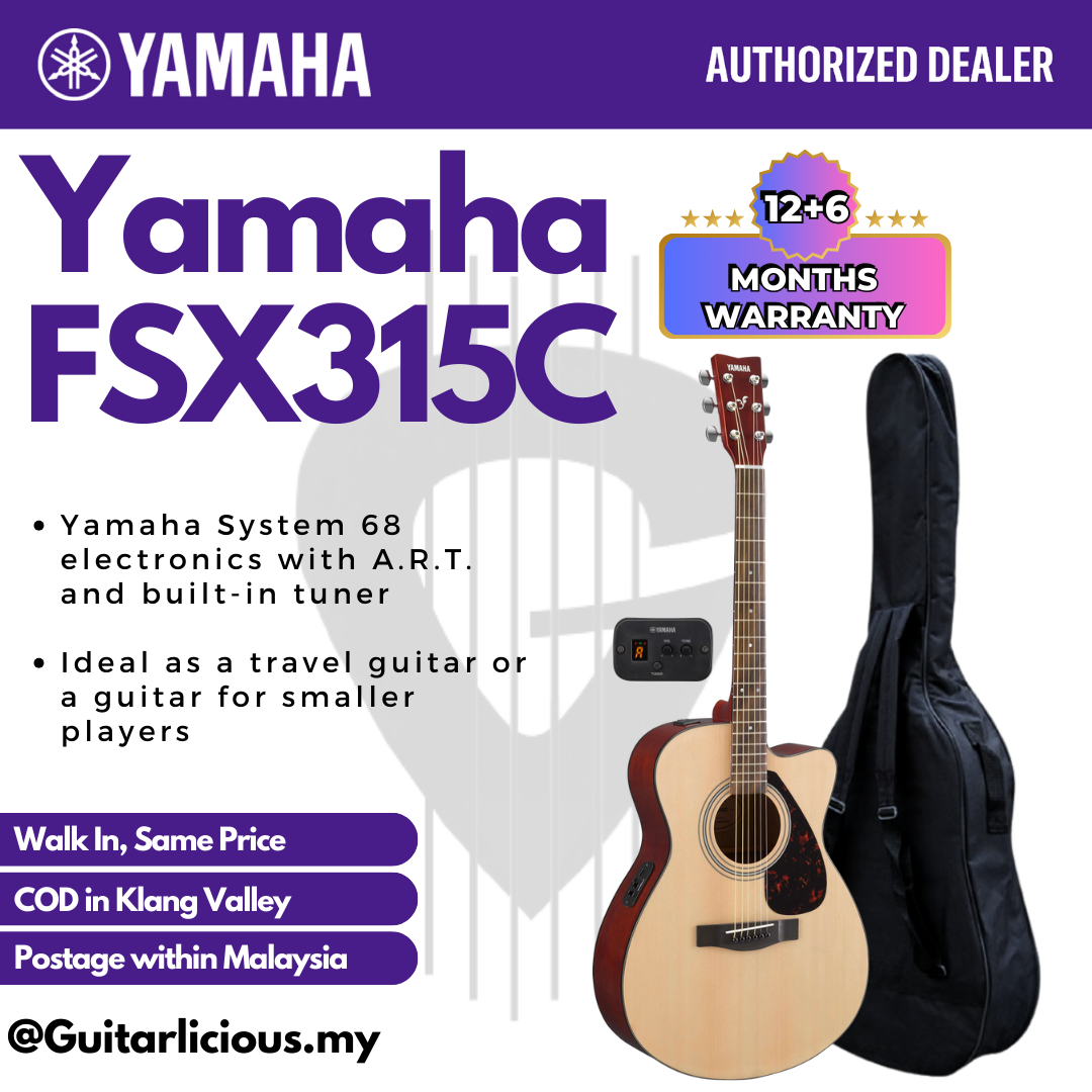Yamaha FSX315C Concert Cutaway Acoustic-Electric Guitar Yamaha FSX315C Concert Cutaway Acoustic-Electric Guitar