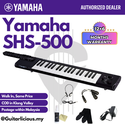 Yamaha SHS-500 Sonogenic Keytar - Black (SHS500 / SHS 500)