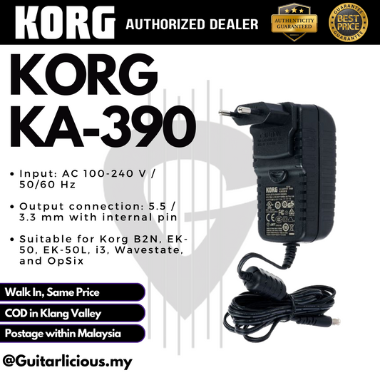 Korg KA390 12V AC Adapter Power Supply Replacement For B2N EK50 EK50L I3 ( KA 390 / KA-390 )