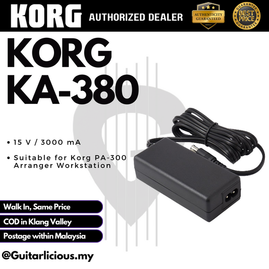 Korg KA380 15V AC Adapter Power Supply Replacement Compatible For PA300 ( KA 380 / KA-380 )