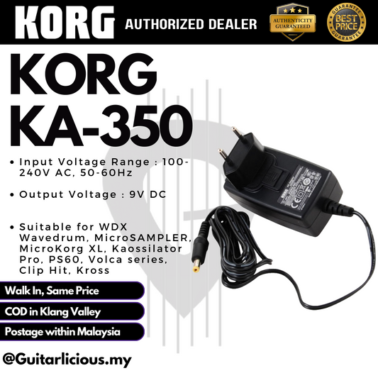 Korg KA350 9V Power Supply AC Adapter For MS20 Mini Kross 61 Kross 88 Wavedrum ( KA 350 / KA-350 )