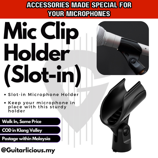 Microphone Clip Holder (Slot-in Type) - ( MH-02 / MH02 )