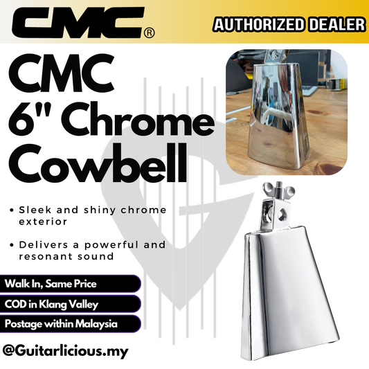 CMC 6 inch Chrome Cowbell (Thailand Made) - CMCB201S