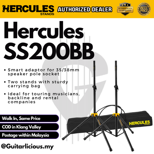 Hercules SS200BB Speaker Stand with Bag (Pair)