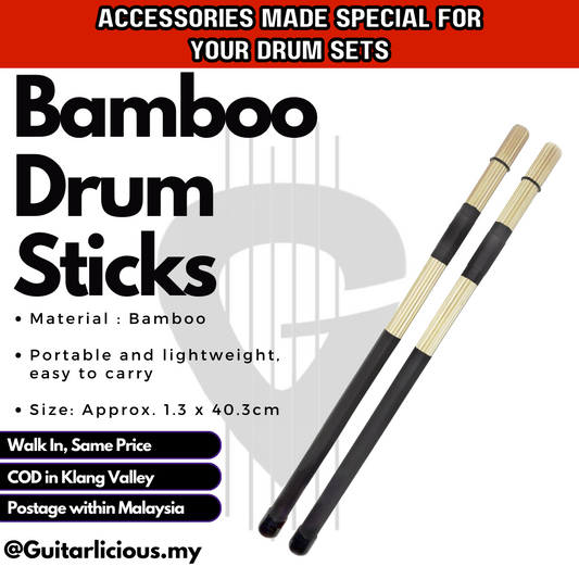 Bamboo Anti Slip Drum Sticks / Jazz Drum Brushes Slap Stick (WT-CB1026)