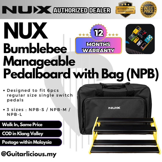 NUX NPB Bumblebee Manageable Pedalboard with Bag (NPB-S Small / NPB-M Medium / NPB-L Large )