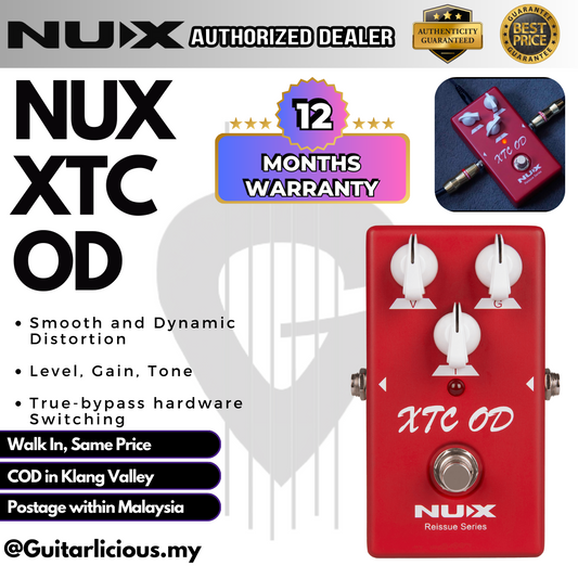 NUX Reissue Series XTC OD Pedal for Blues & Classic Rock ( XTC-OD )