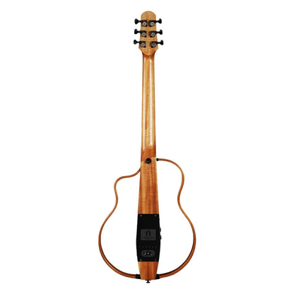Natasha NBSG Steel String Silent Smart Guitar (with apps Control, and Free Wireless Transmitter & Receiver) - Mahogany
