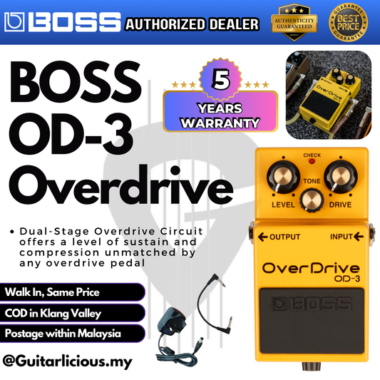 BOSS Overdrive (OD-3 / OD3 / OD 3) Guitar Pedal Effect