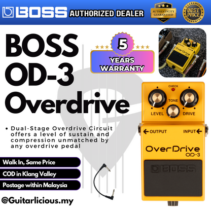 BOSS Overdrive (OD-3 / OD3 / OD 3) Guitar Pedal Effect